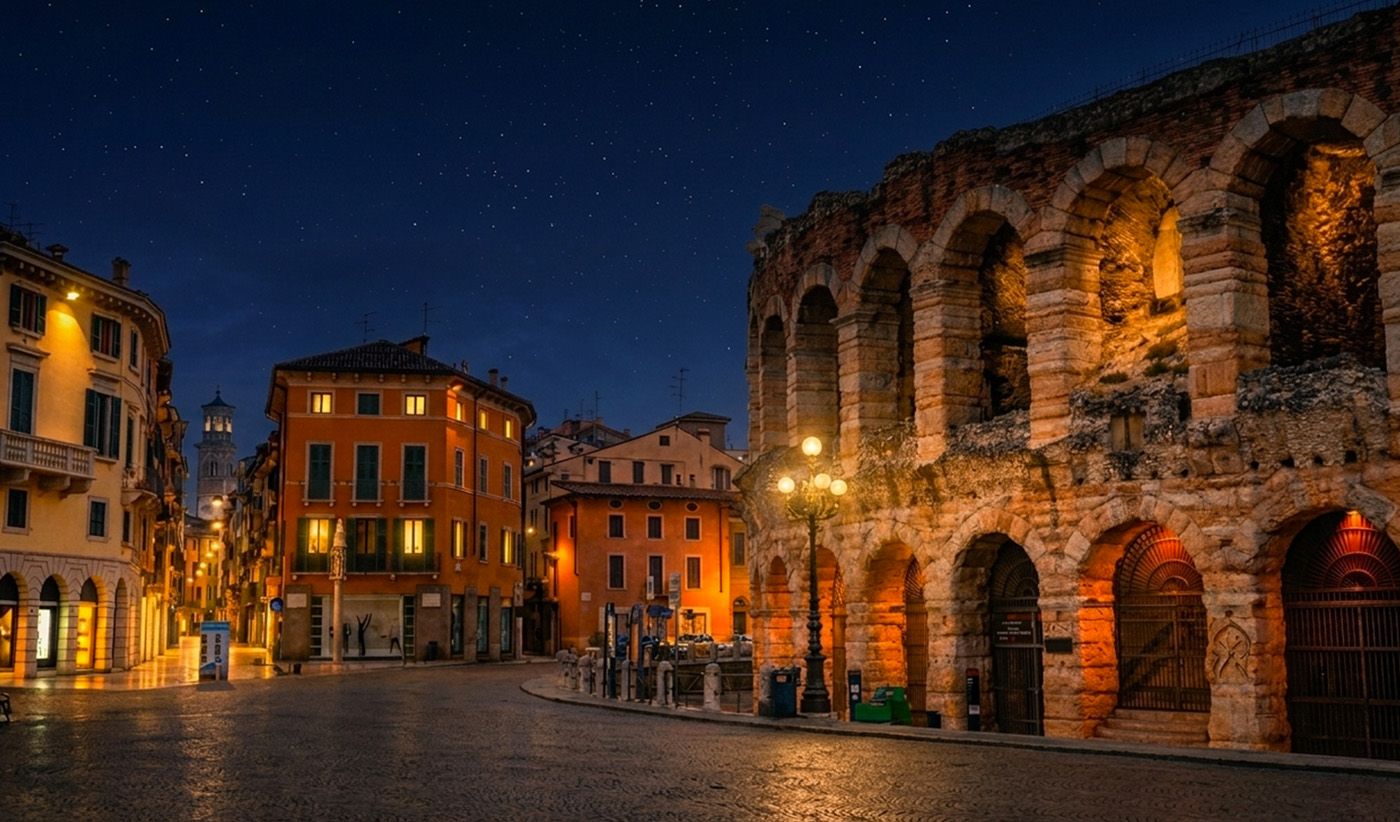 cosa vedere a Verona di notte